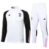 Juventus Quarter Zip Sudadera De Entrenamiento Trajes 2023-24 Blanca